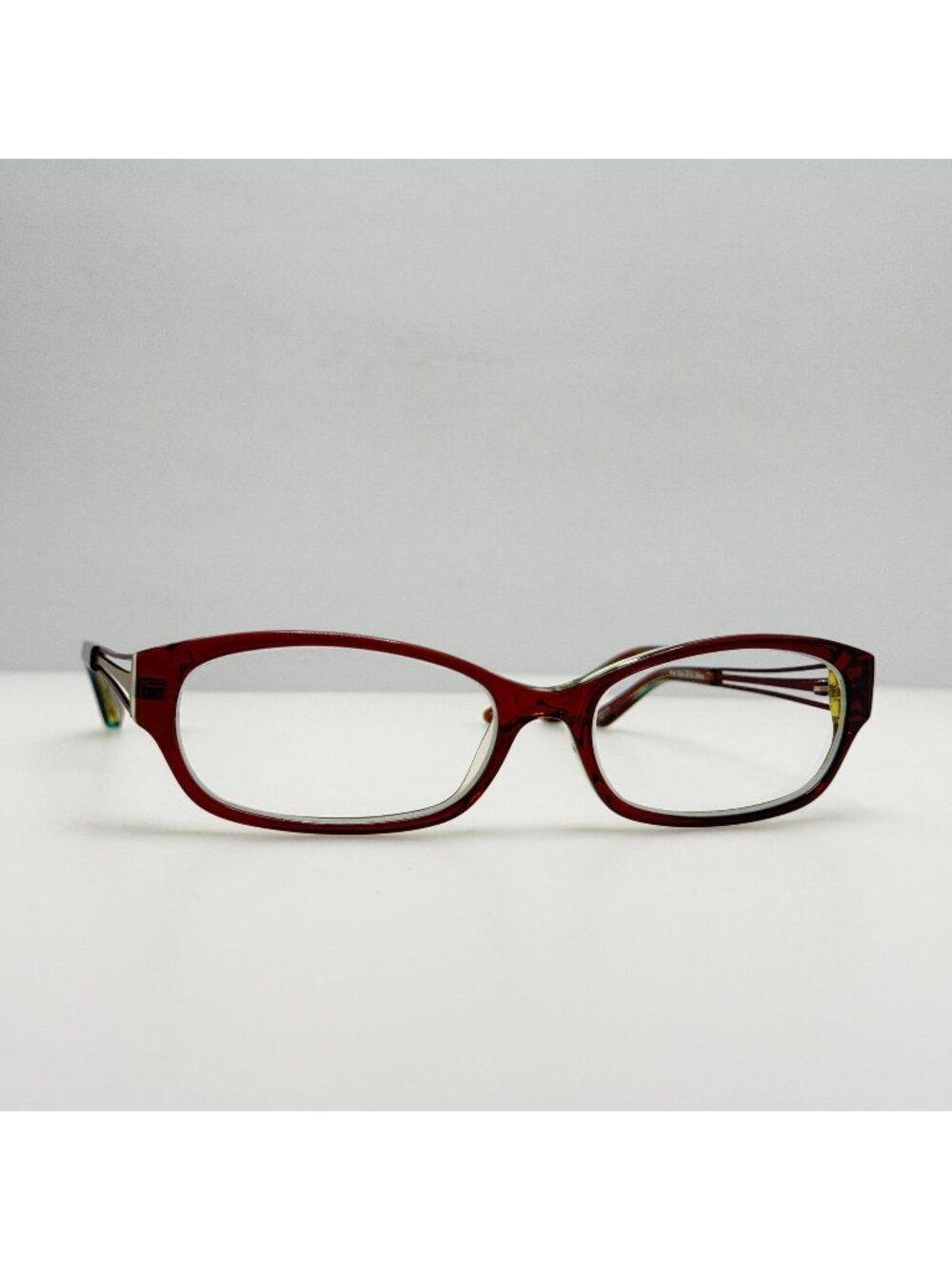 Michael Stars Eyeglasses Eye Glasses Frames Casual Chic Plum Stain 52-15-135